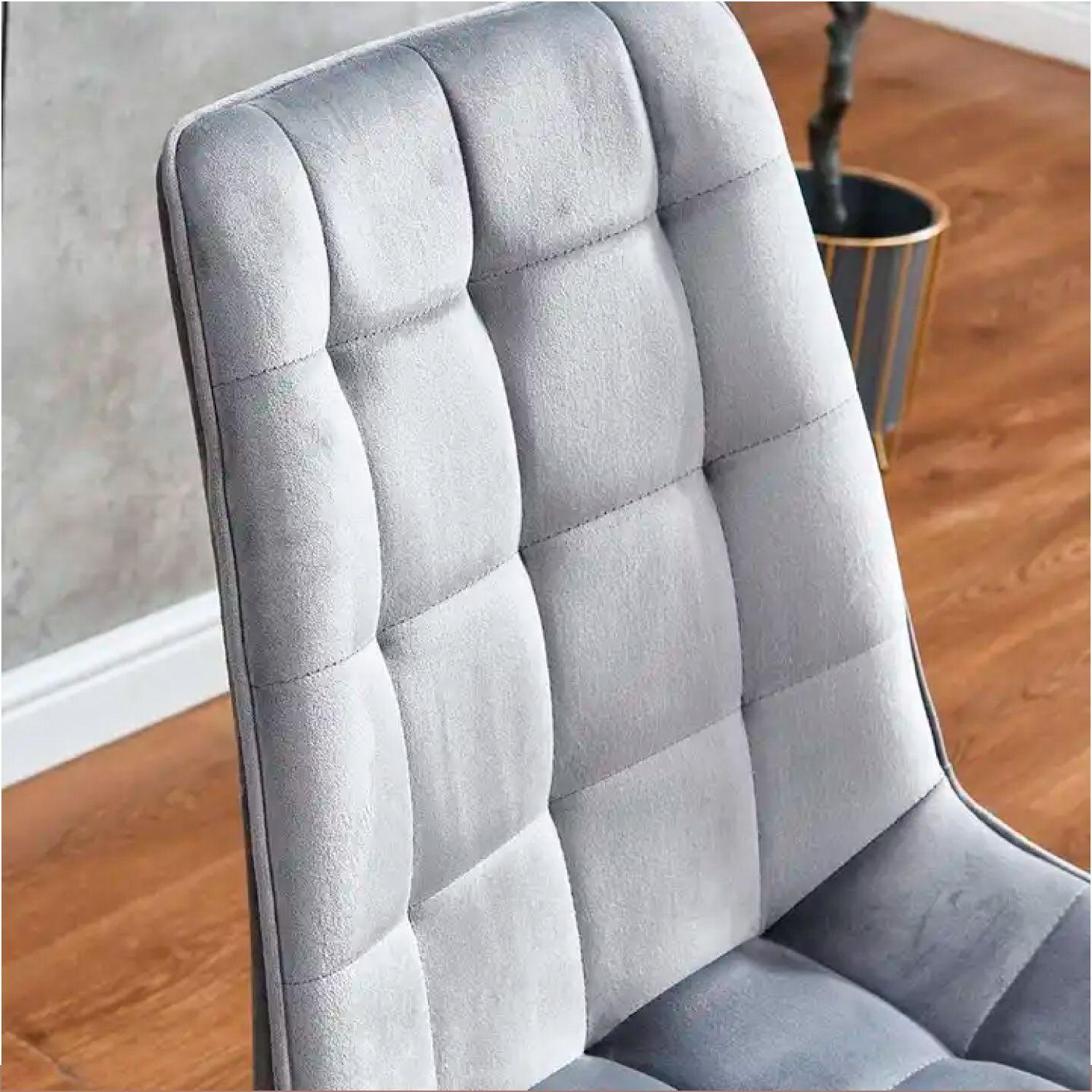 SILLAS DE COMEDOR ELEGANTE ACOLCHADO TERCIOPELO PATAS NEGRAS CUADRO-1