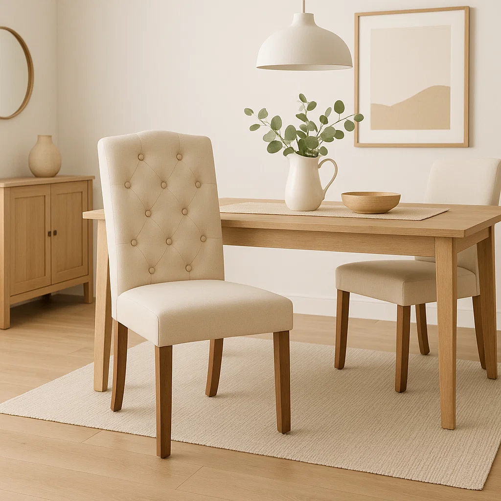 PACK 4 SILLAS CON TAPIZ LINO IMPERIAL ACOLCHADA-2