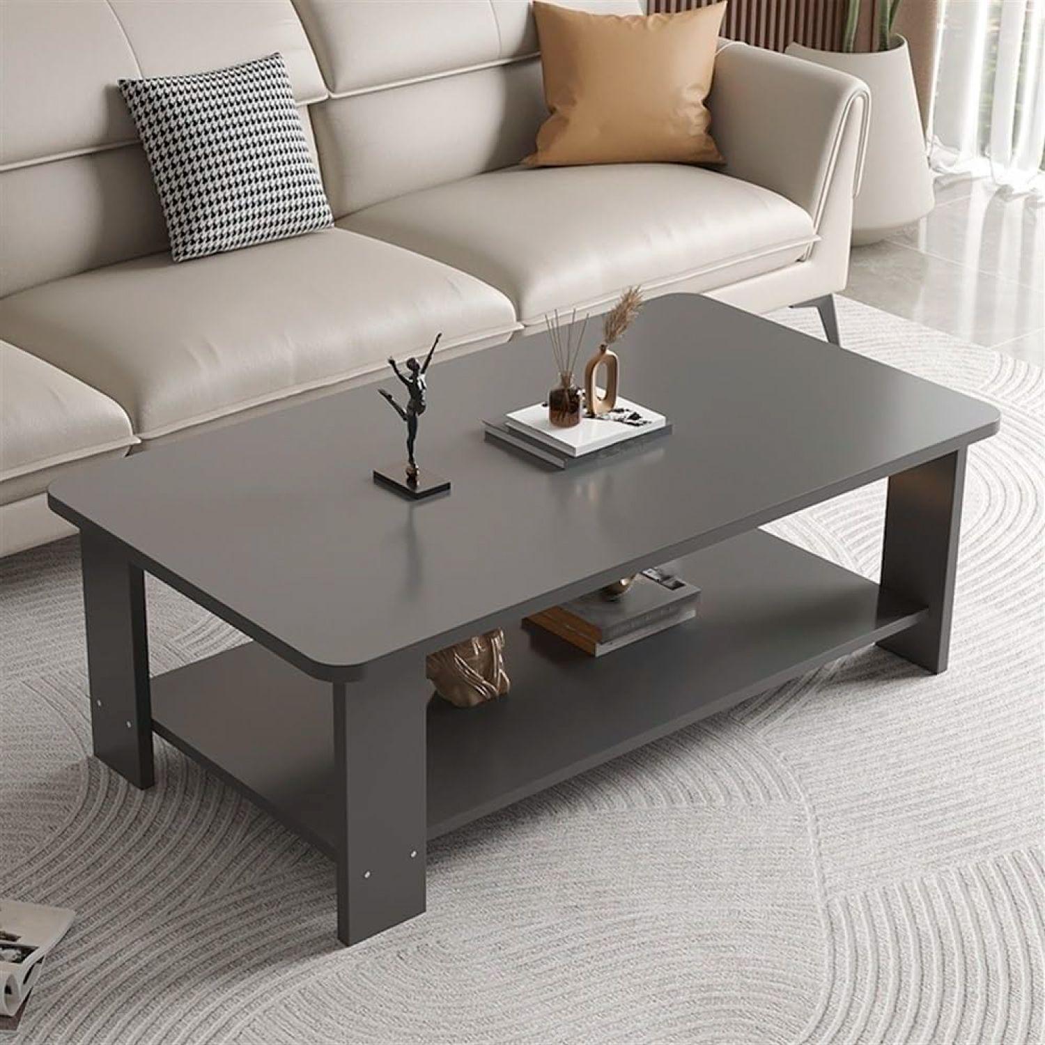 MESA DE CENTRO 100CM GRIS ESTRUCTURA MDF -2