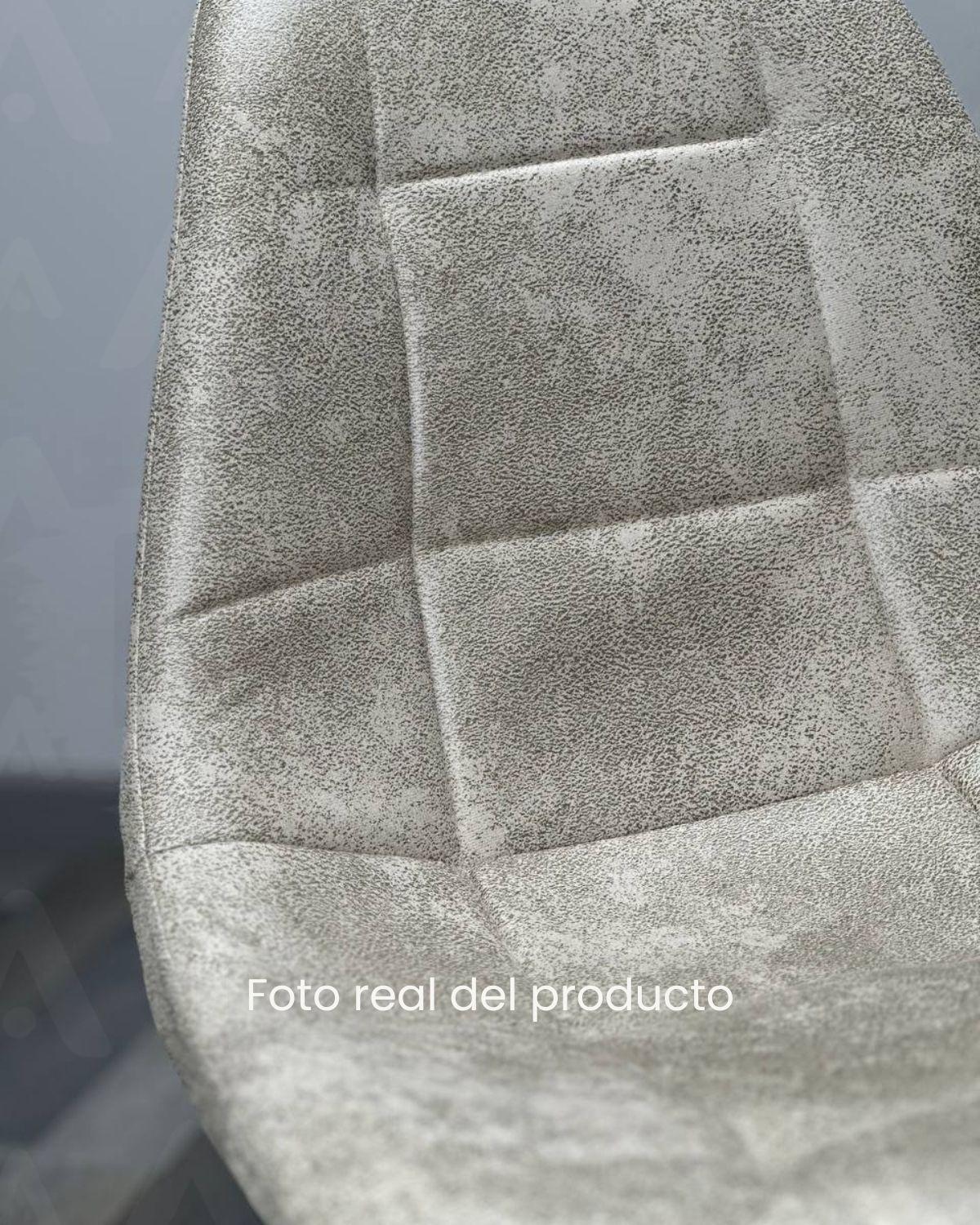 SILLA CAPITONE TAPIZADA GAMUZA ESTRUCTURA MADERA -5