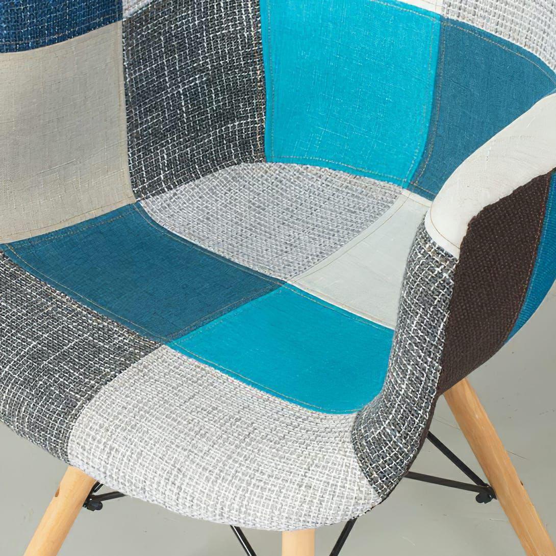 SITIAL BUTACA PATCHWORK CON PATAS TIPO EAMES-2