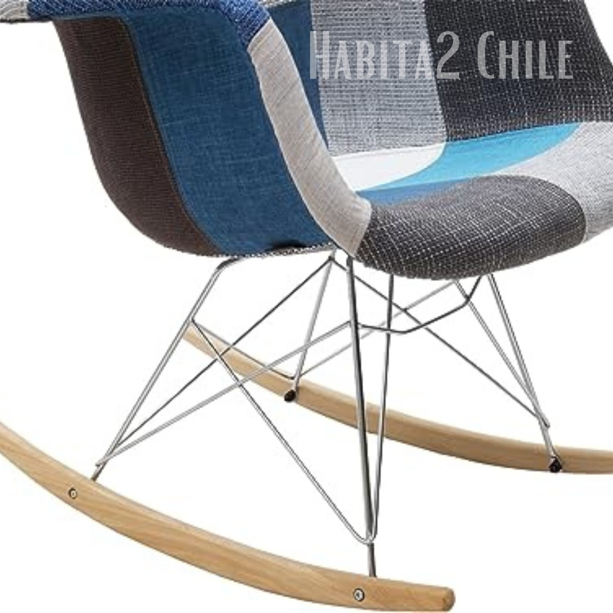 MECEDORA SILLA ROCKING ASIENTO PATCH CHENILLE-2