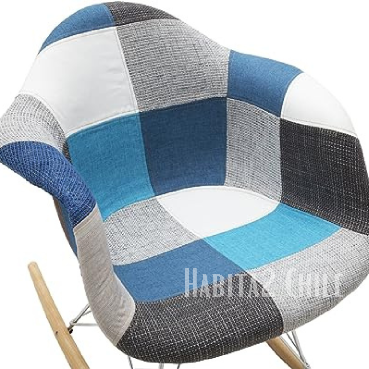 MECEDORA SILLA ROCKING ASIENTO PATCH CHENILLE-3