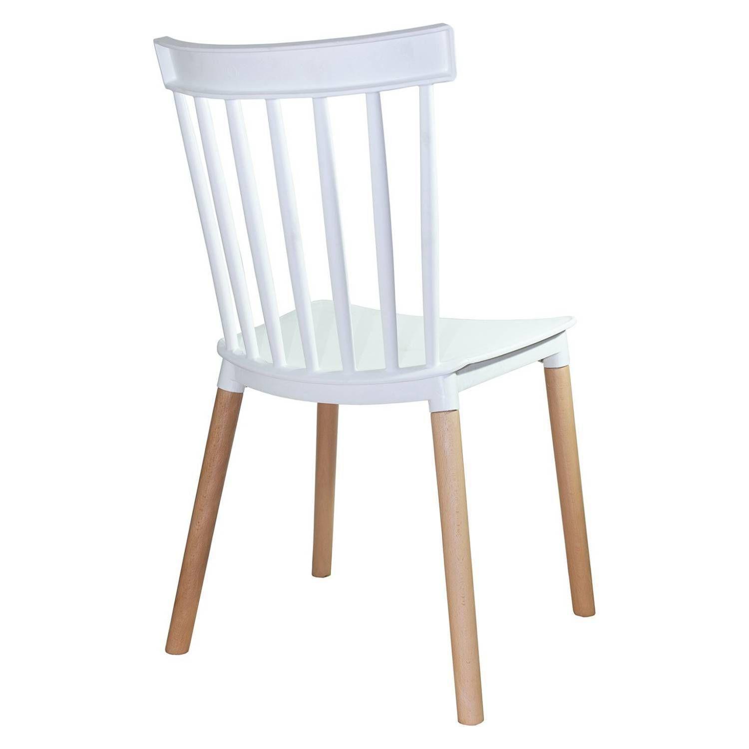 PACK 4 SILLAS WINDSOR DE POLIPROPILENO PARA COMEDOR CON PATAS DE MADERA-2