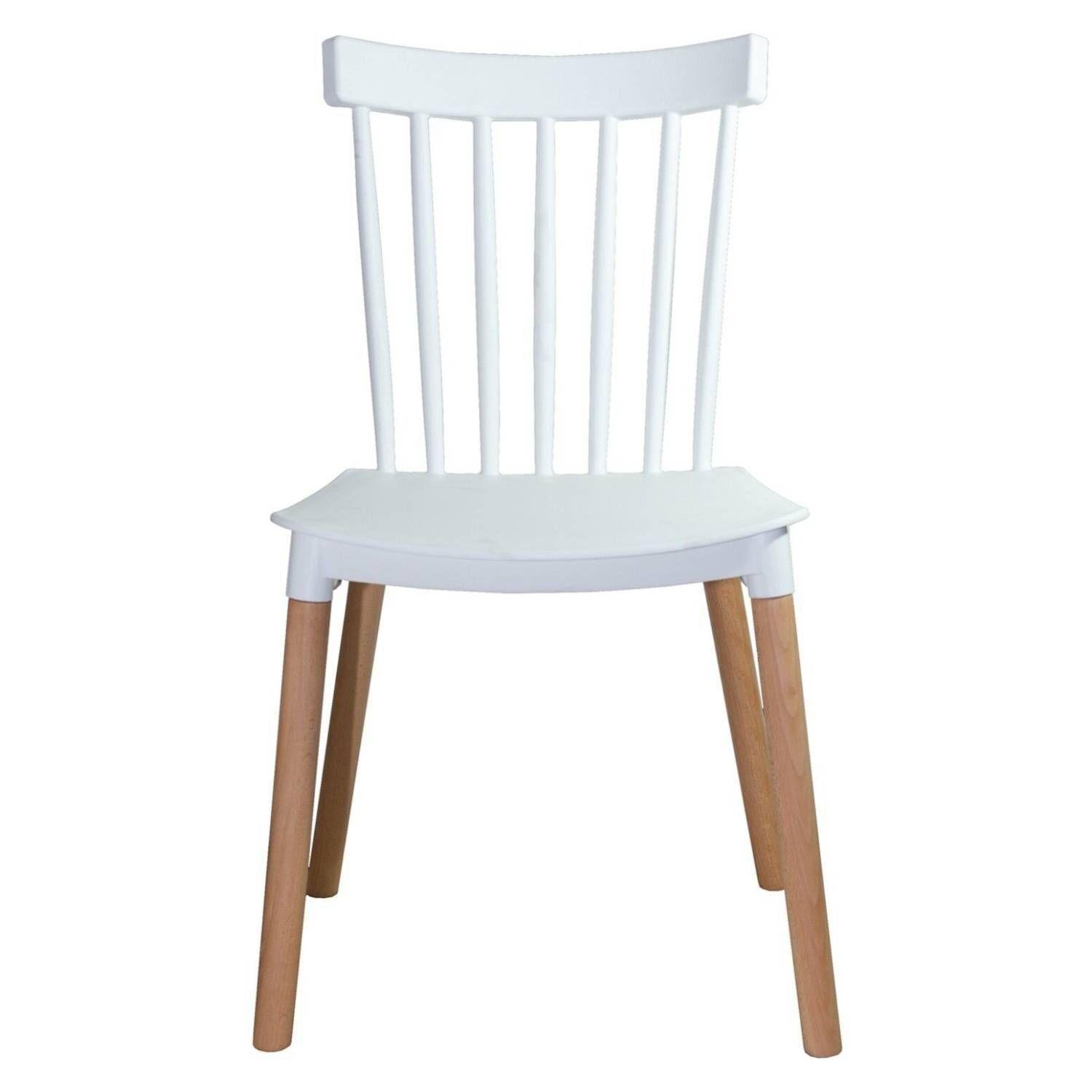 PACK 4 SILLAS WINDSOR DE POLIPROPILENO PARA COMEDOR CON PATAS DE MADERA-1