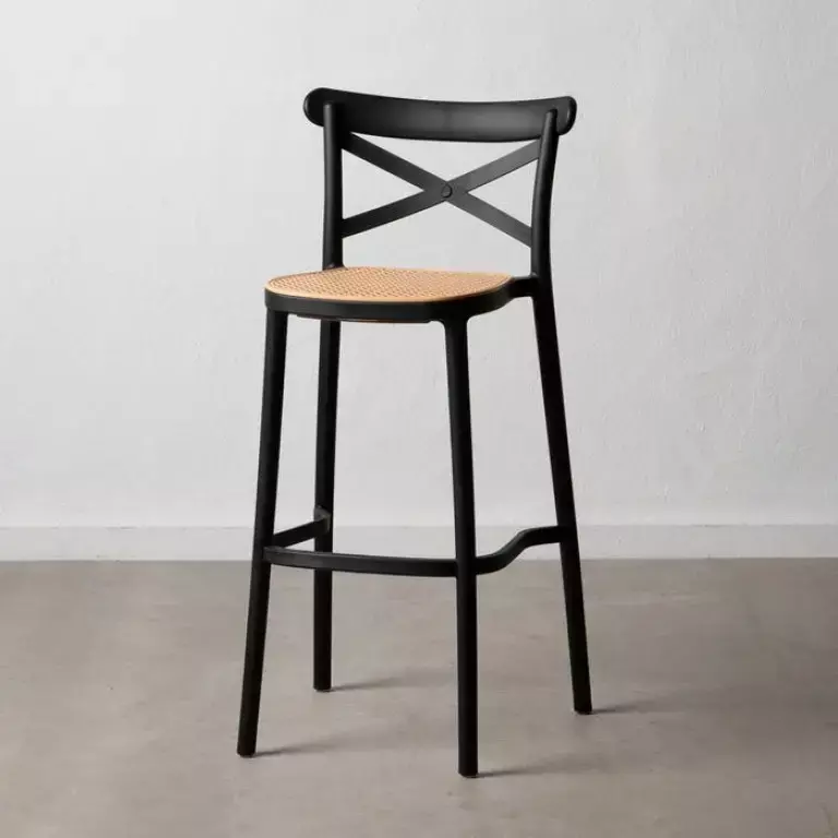 COMEDOR DE BAR ATLAS SENA 120CM - CUBIERTA DE VIDRIO CON TABURETES 75CM-3