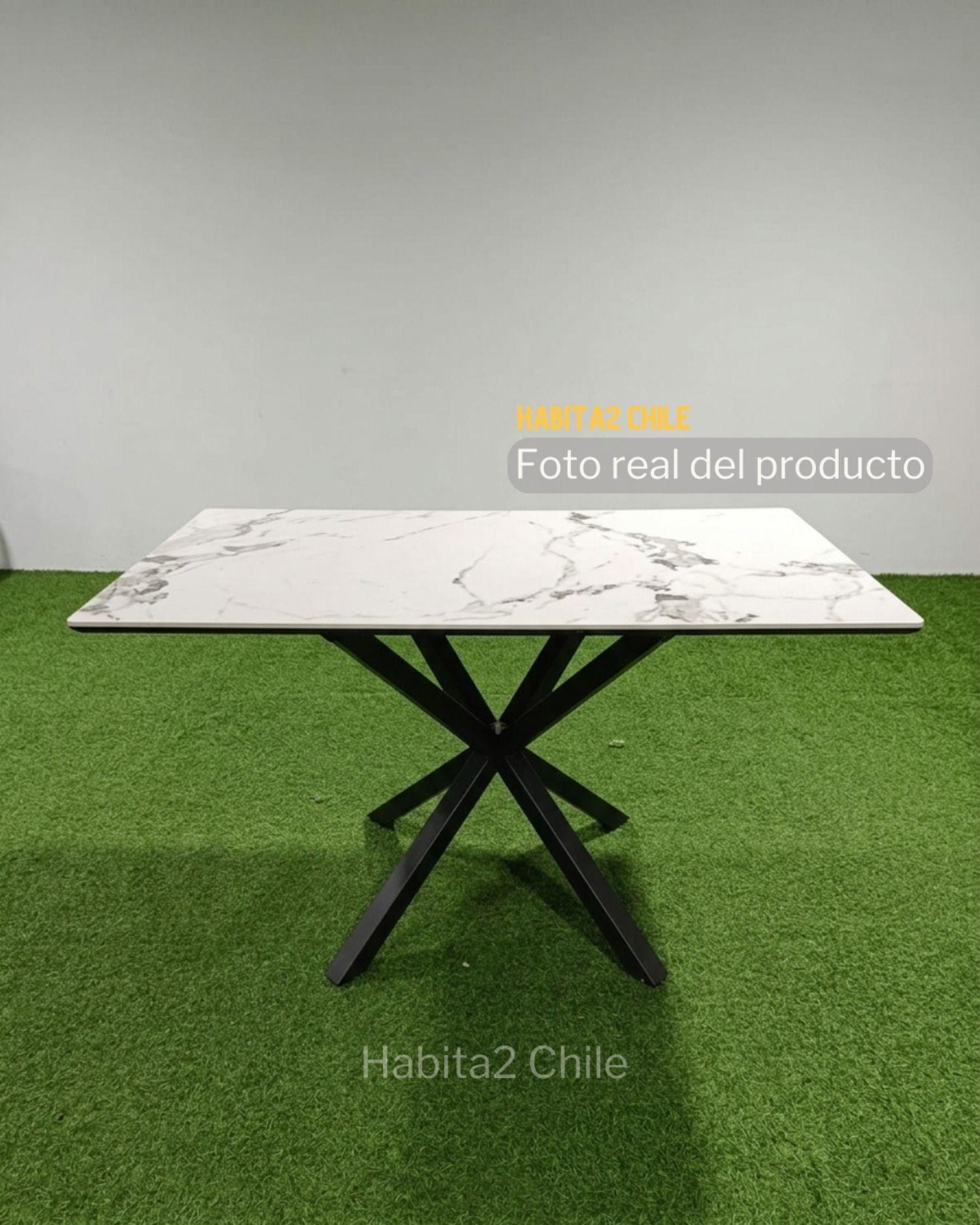 Mesa Becca Rectangular 140x80 Piedra Marmol-5