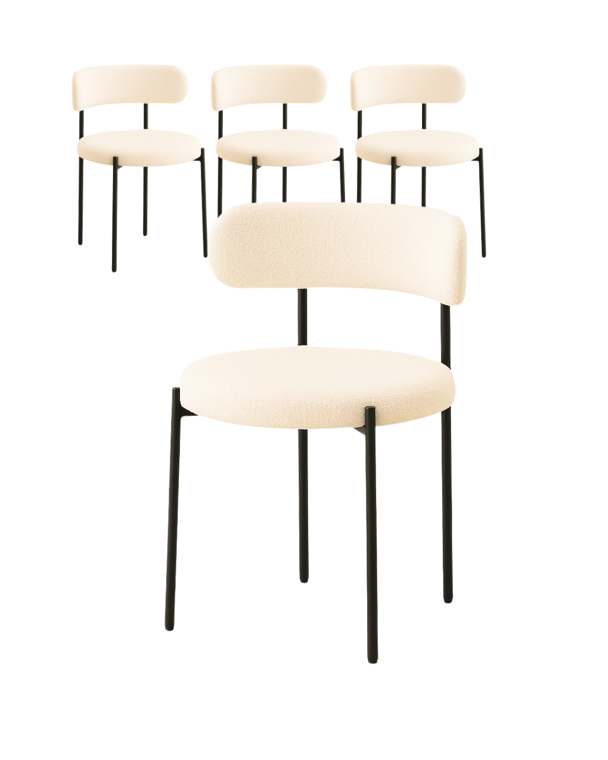 PACK 4 SILLAS OSLO ACOLCHADO PREMIUM FELPA-0