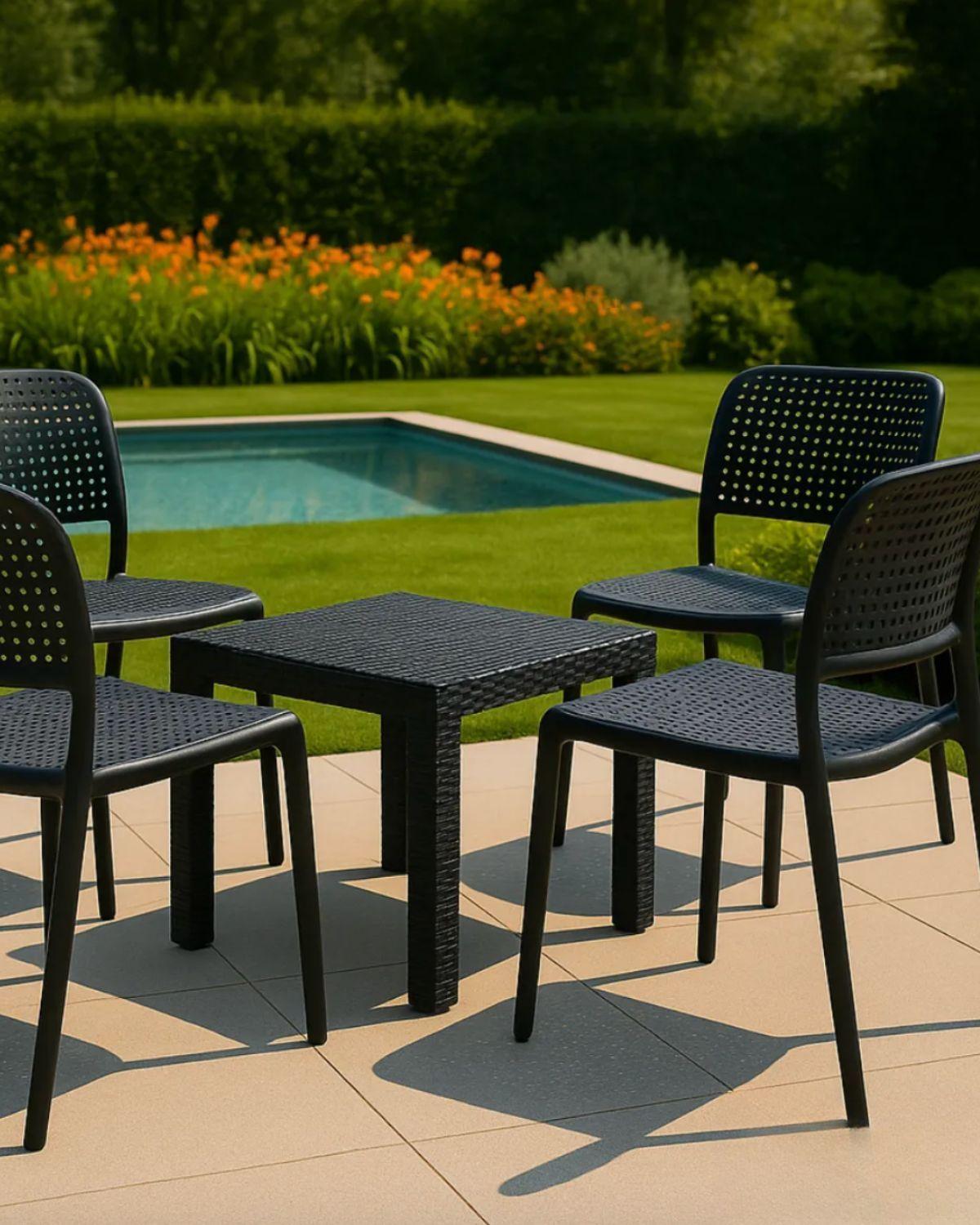 Silla de Exterior Urban Black-4