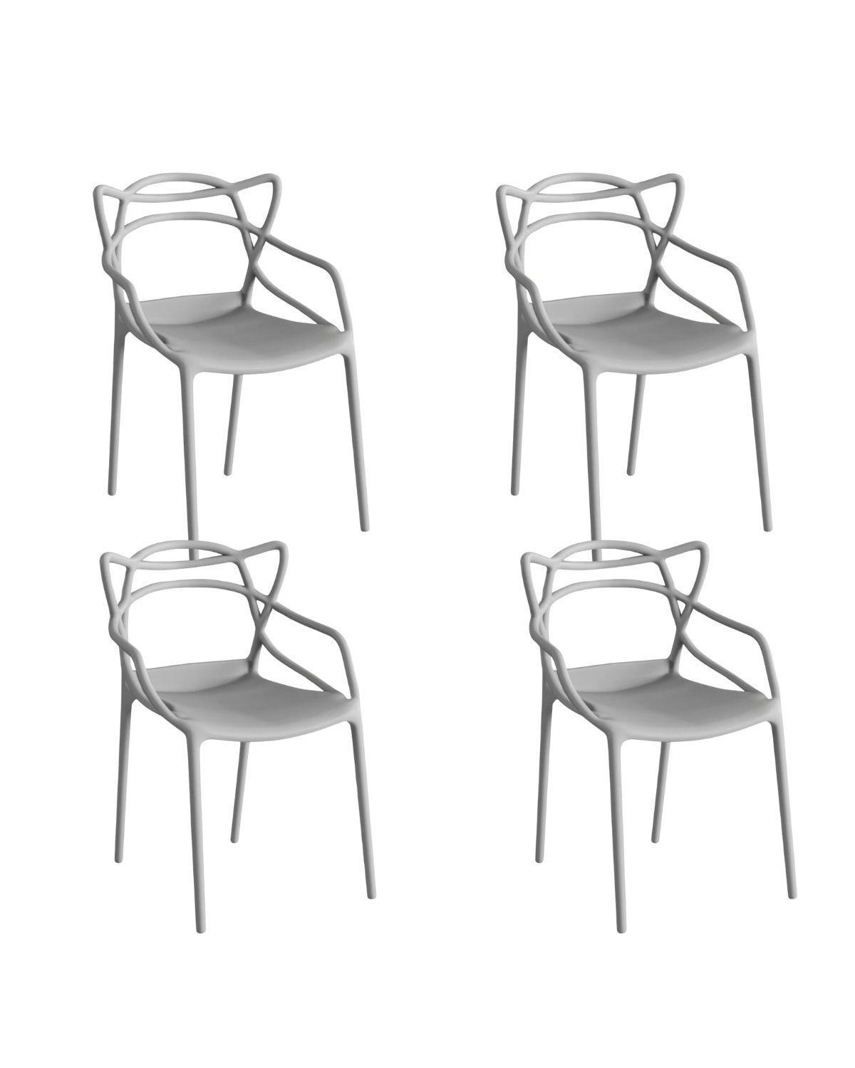 Pack 4 Sillas Master para interior o exterior-0