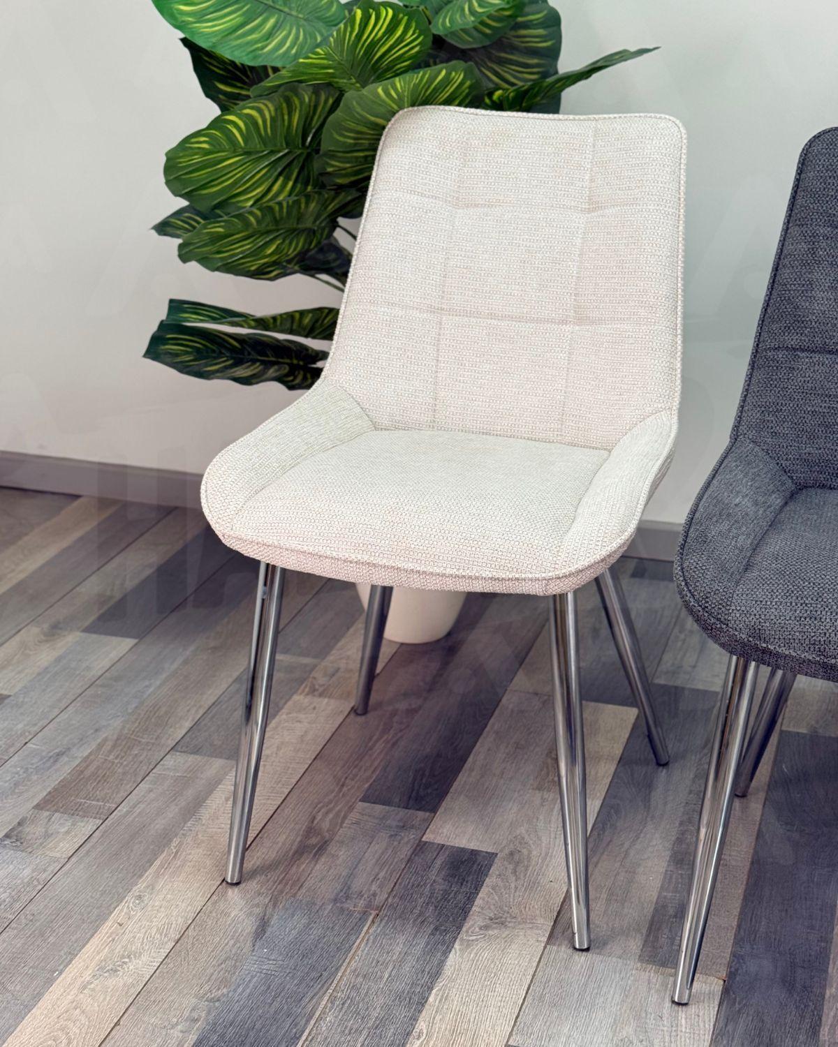 SILLAS TAPIZADAS BASE PLATEADA MODERNA MERICHAIR - 2 UNIDADES-4