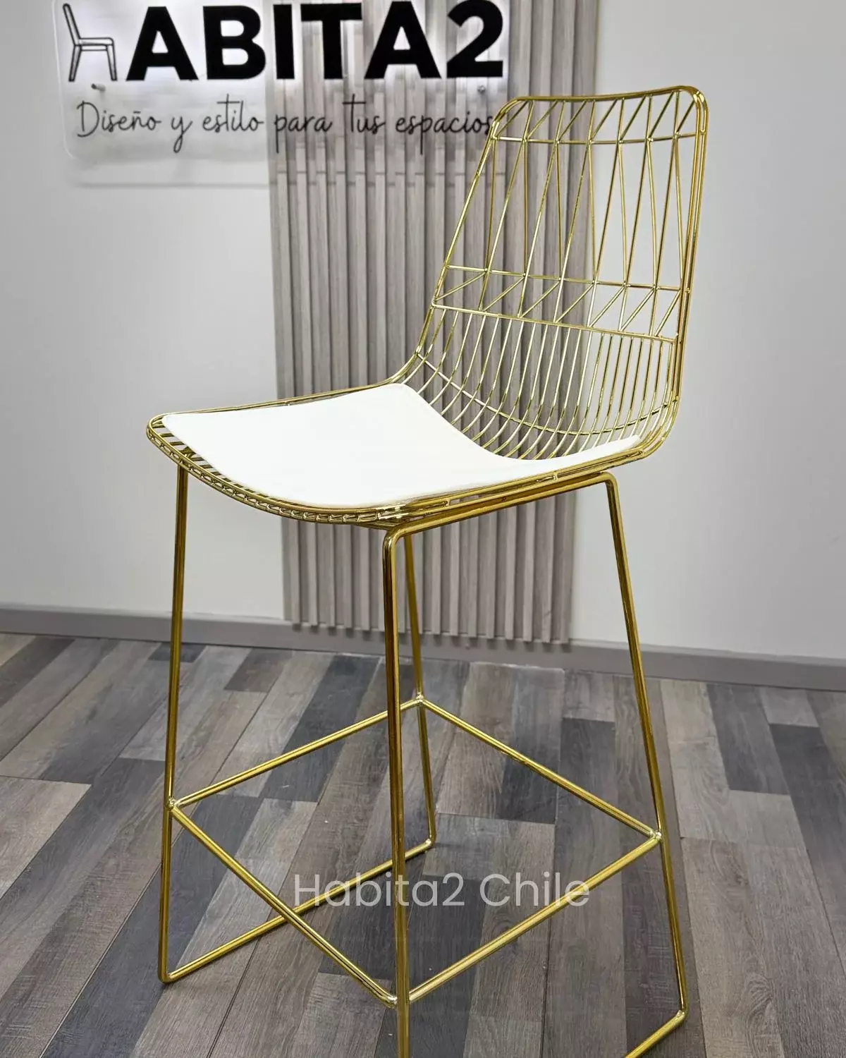 TABURETE O SILLA DE BAR 75 CM ELEGANT METALICO -3