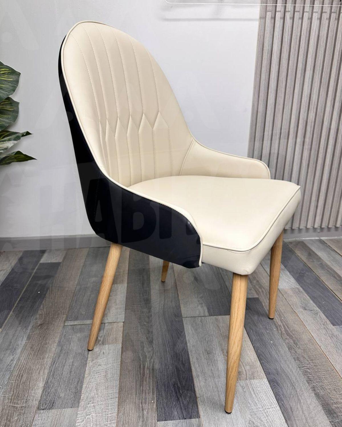 SITIALES DE CUERO SINTETICO MALALA WOOD BEIGE - 2 UNIDADES-2