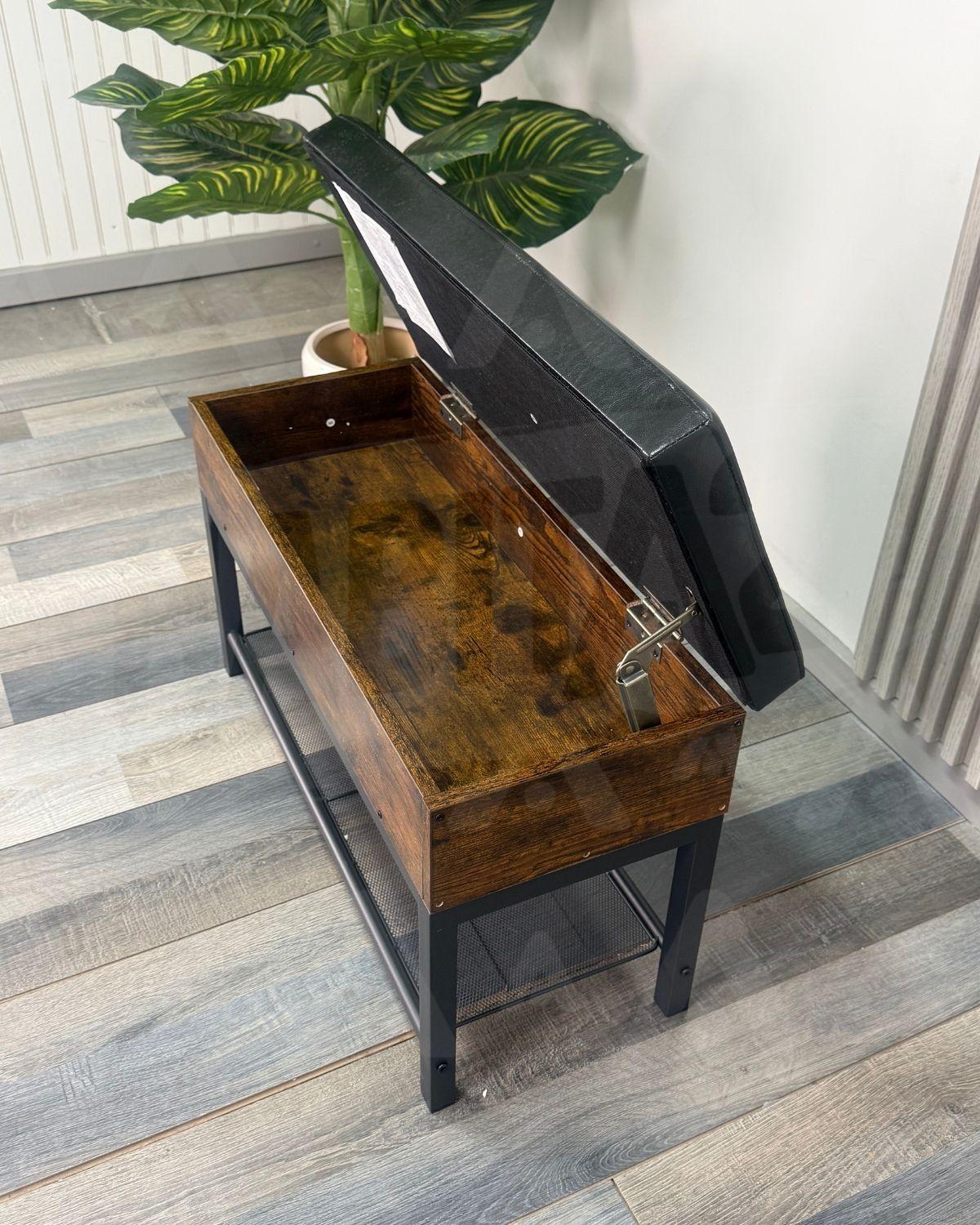 BANCO BAUL INDUSTRIAL CON ASIENTO ACOLCHADO -3