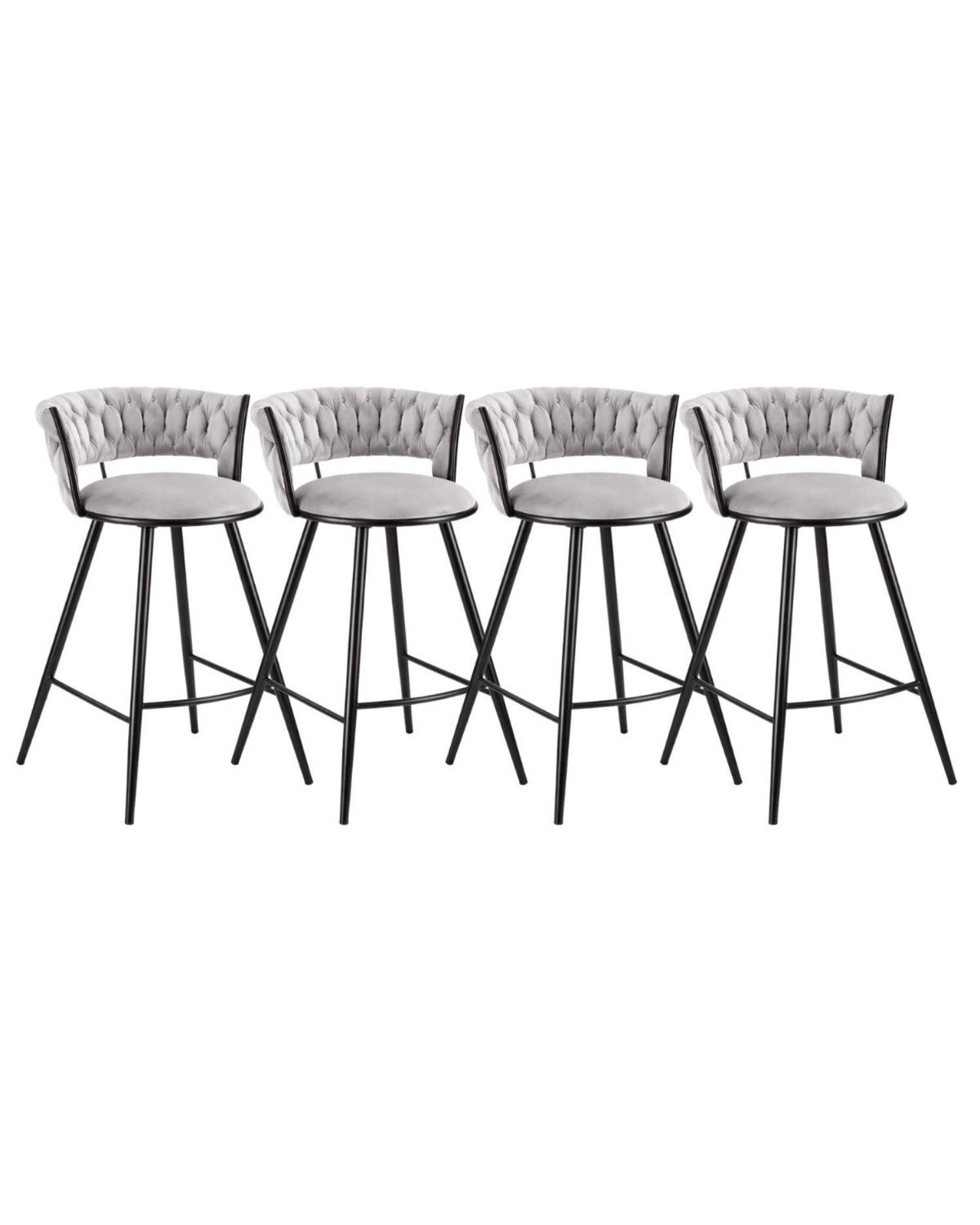 Pack 4 Silla de Bar Gales Black 66 cm-0