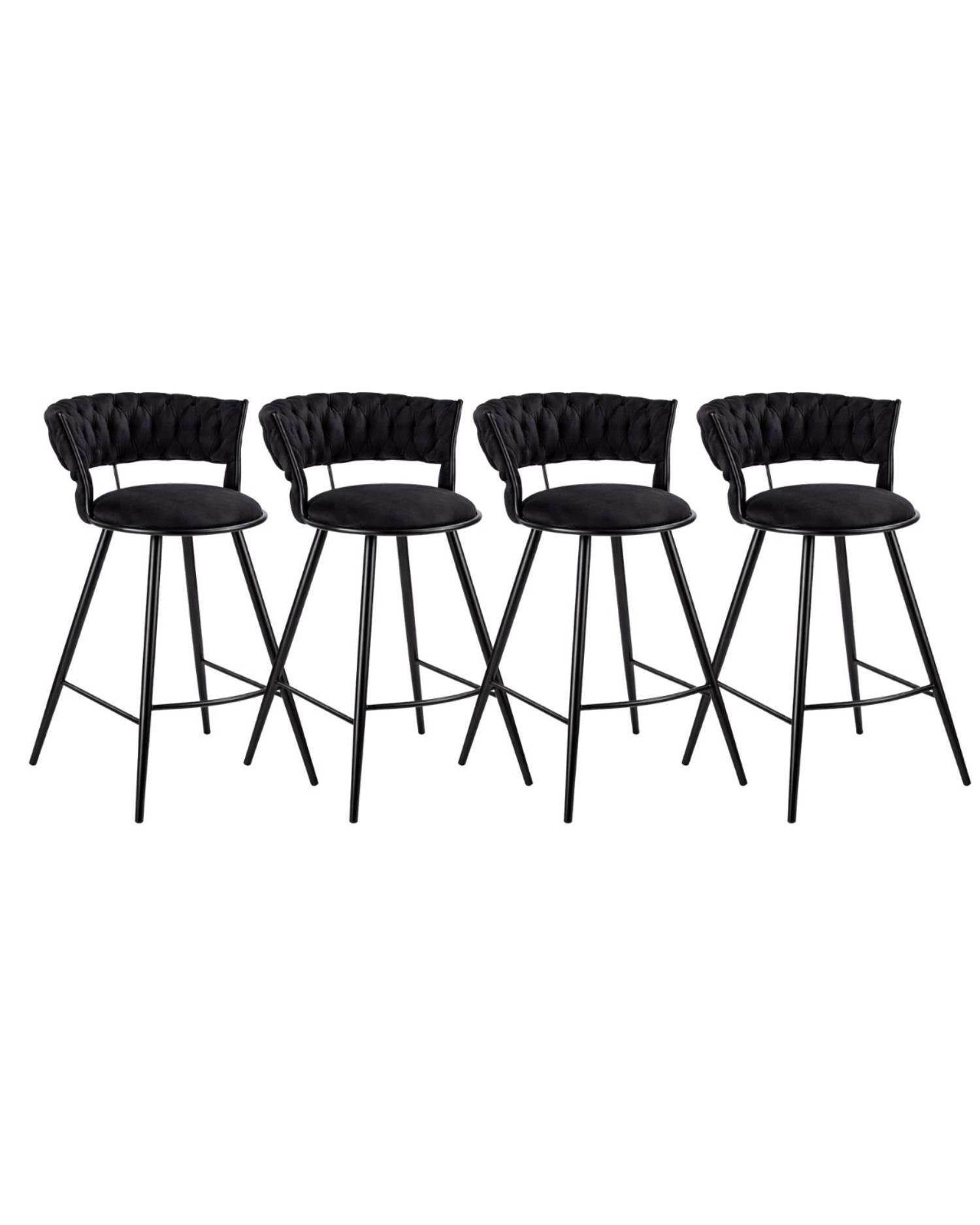 Pack 4 Silla de Bar Gales Black 66 cm-0
