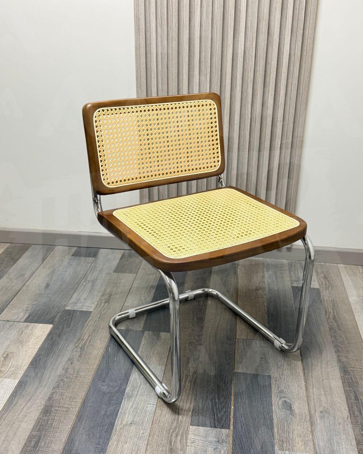 SILLA DE MADERA Y RATTAN BREUER - WALNUT-3