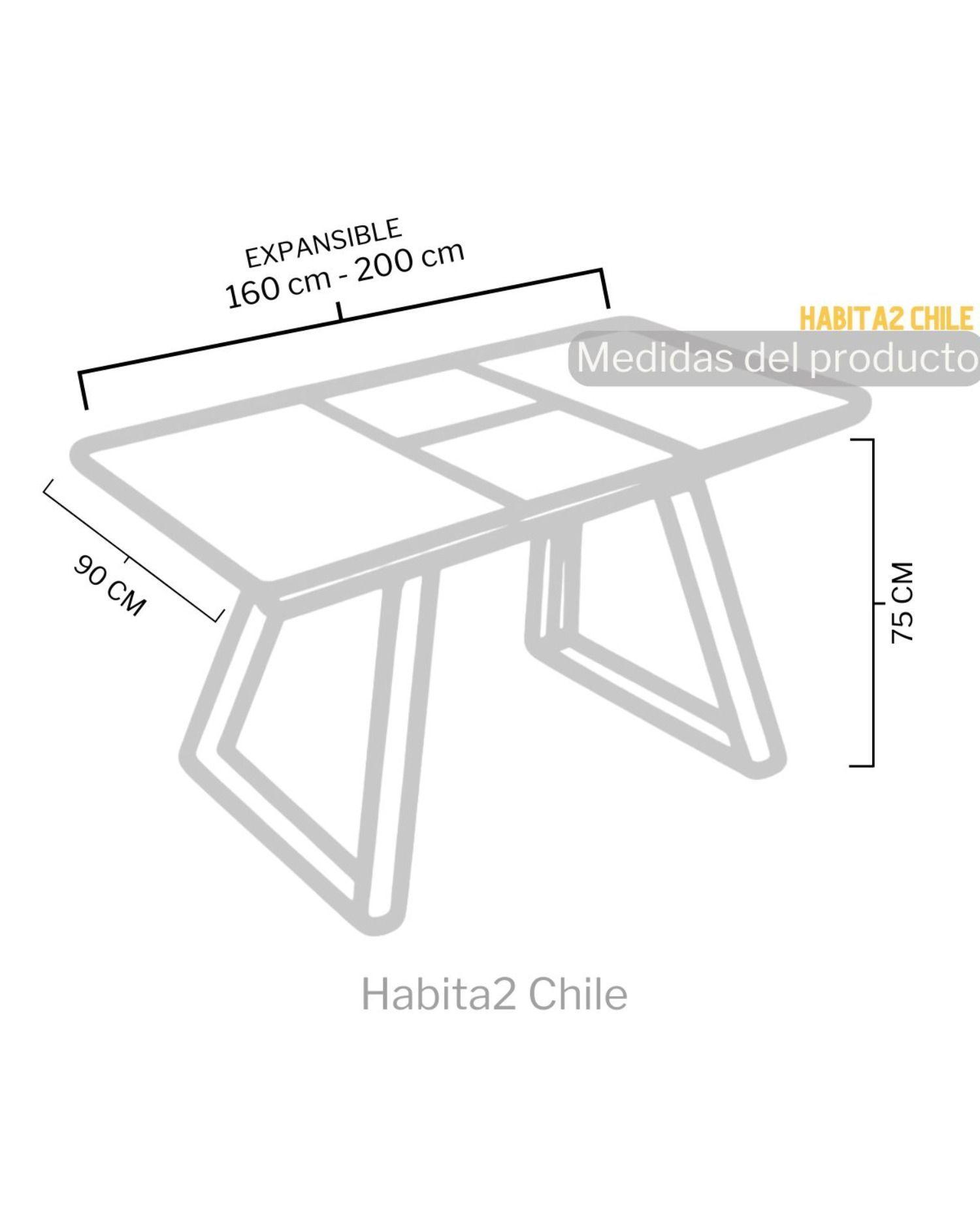 Mesa de Comedor Zeus Expandible 160 - 200 cm-6