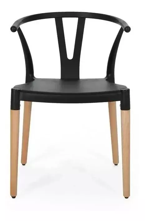 PACK 4 SILLAS WISH ASIENTO POLIPROPILENO ESTRUCTURA MADERA-2