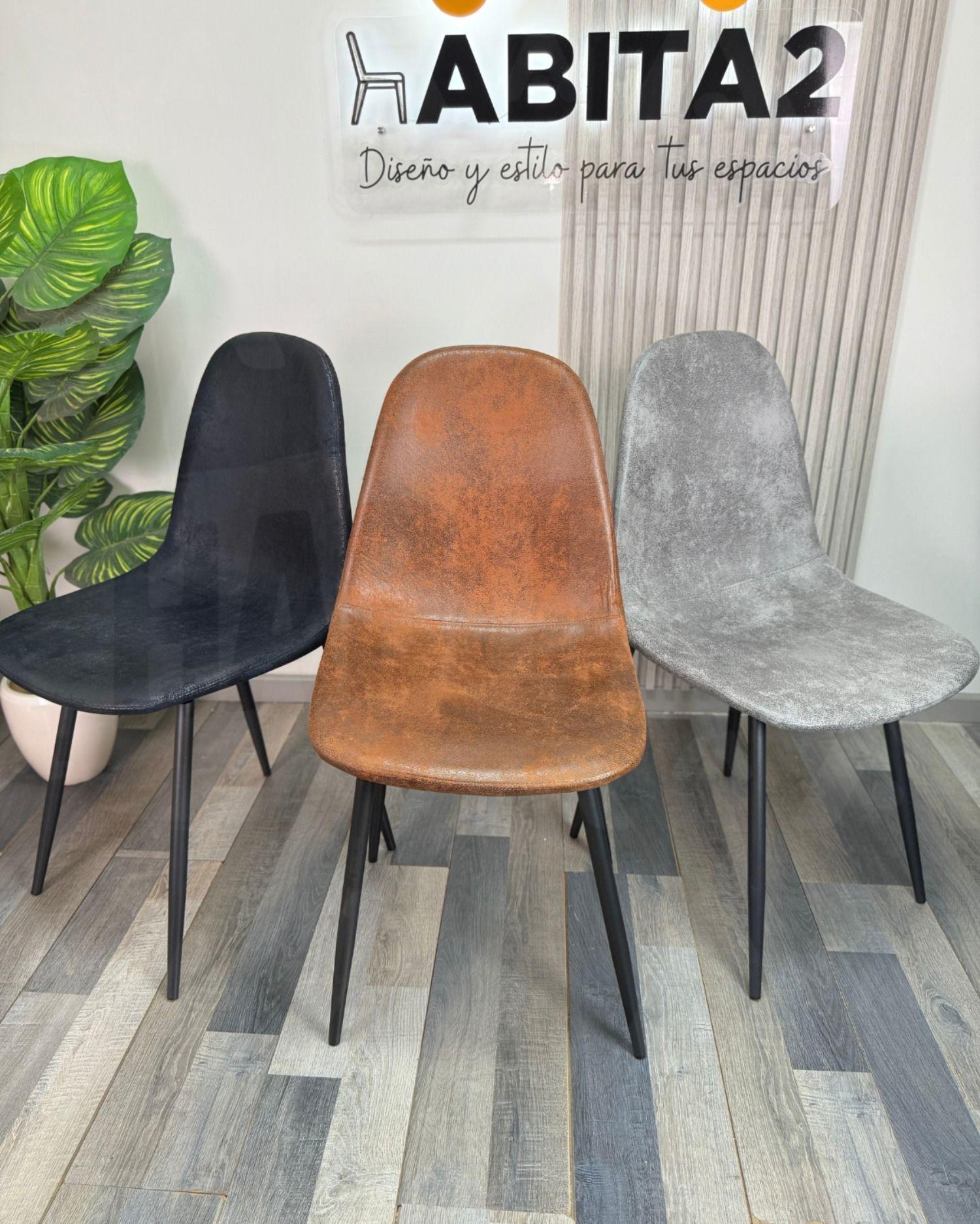 Silla de Comedor Gamuza Black Murcia-2