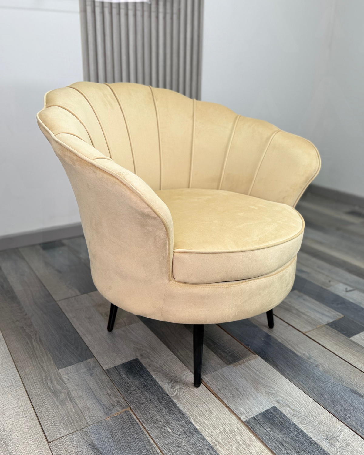 POLTRONA O SILLON 1 CUERPO TERCIOPELO SHELL BLACK-2