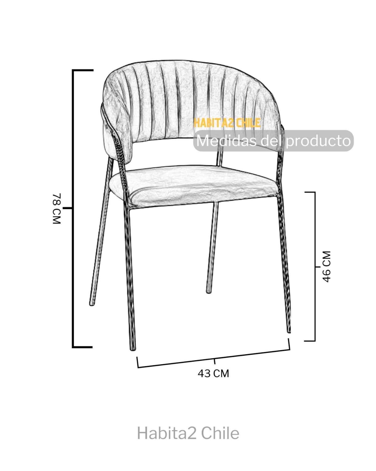 SITIAL TERCIOPELO PATAS NEGRAS GLAM-3