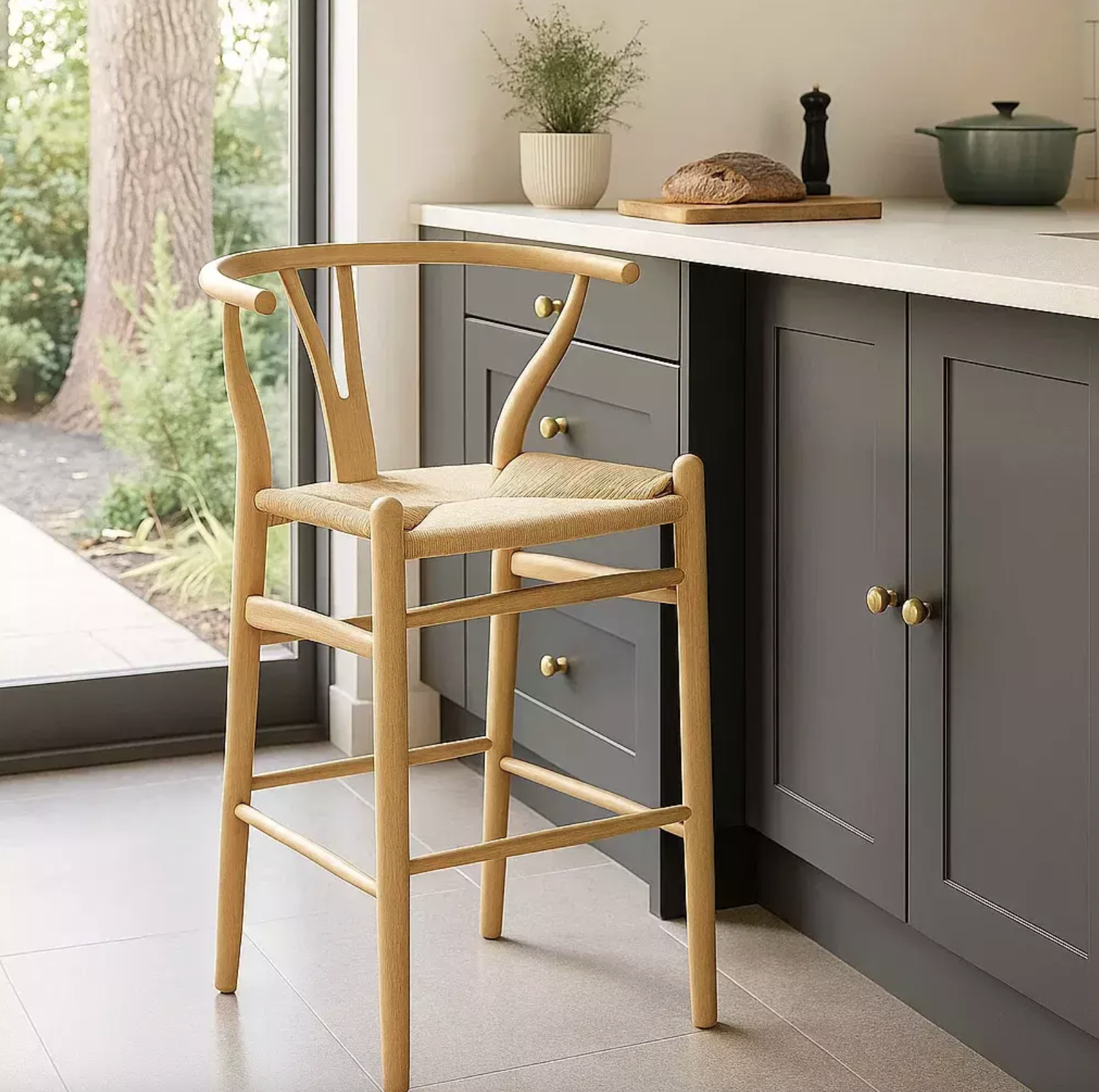 TABURETES DE MADERA Y RATTAN WISH 75 CM-6