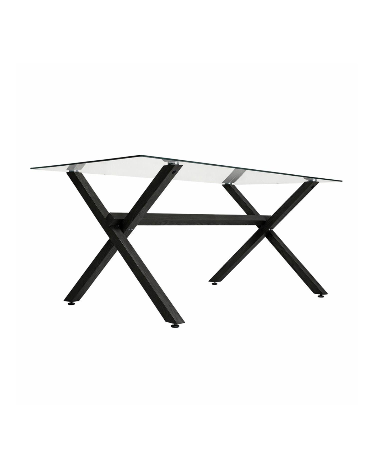 Mesa de Vidrio X Black 140X90-2