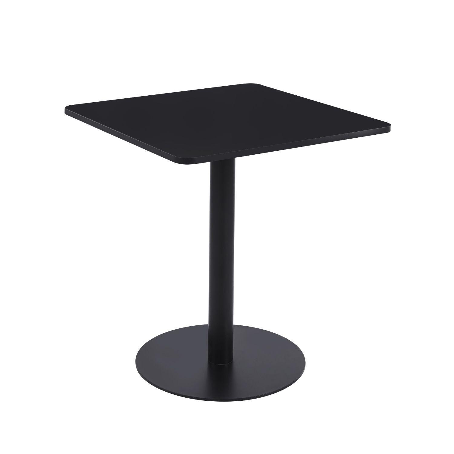 MESA TUBO MDF 70X70 NEGRA-0