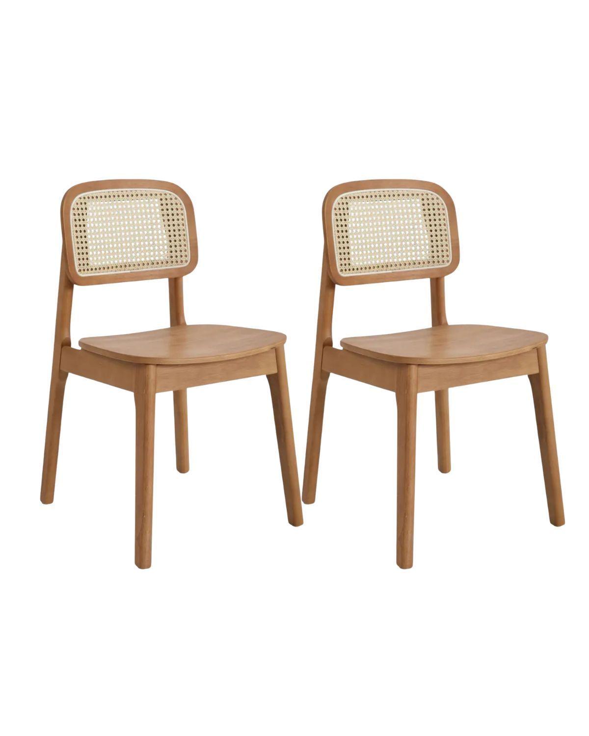 Set de 2 sillas Rattan y Madera Roxy-0