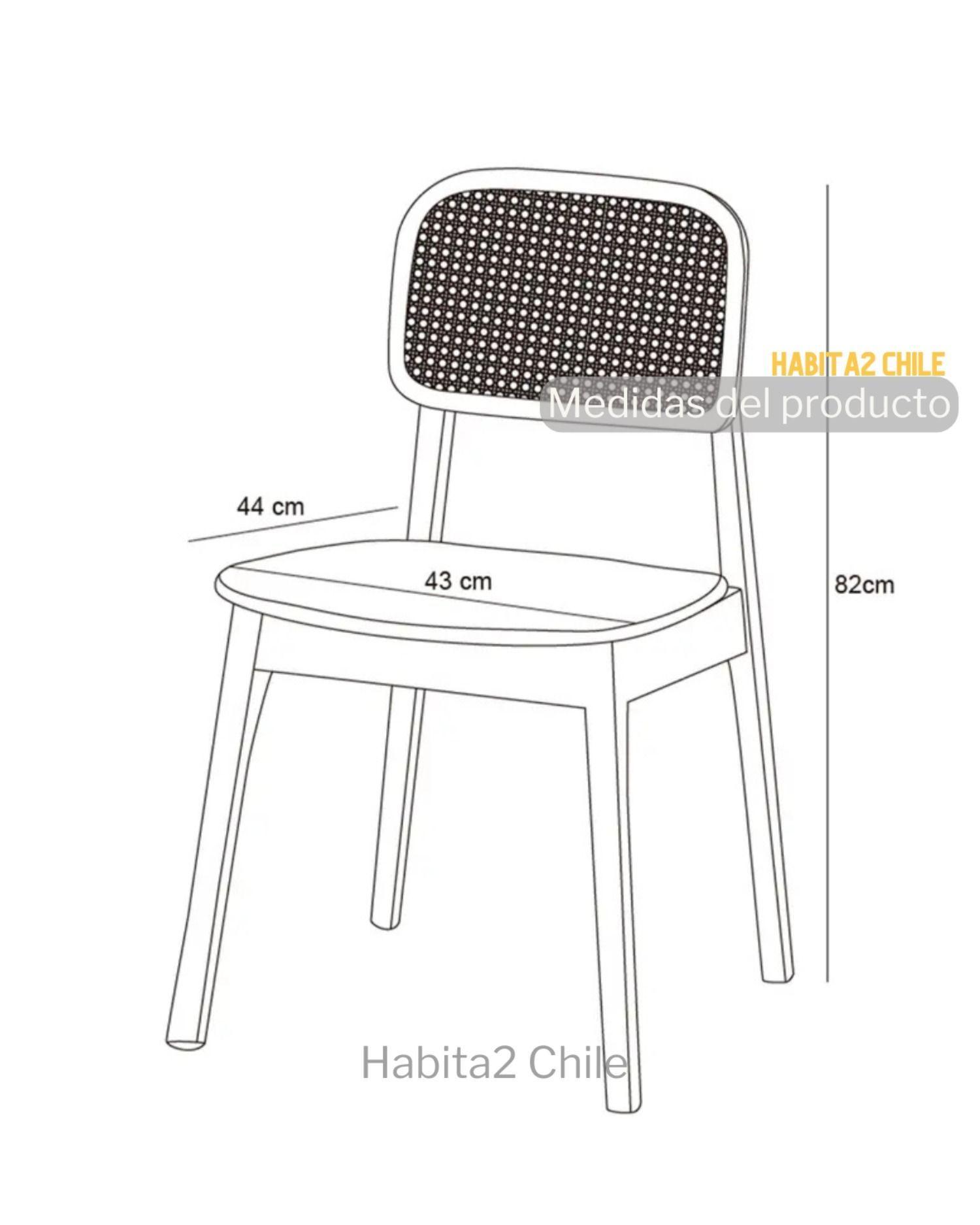 Set de 2 sillas Rattan y Madera Roxy-3