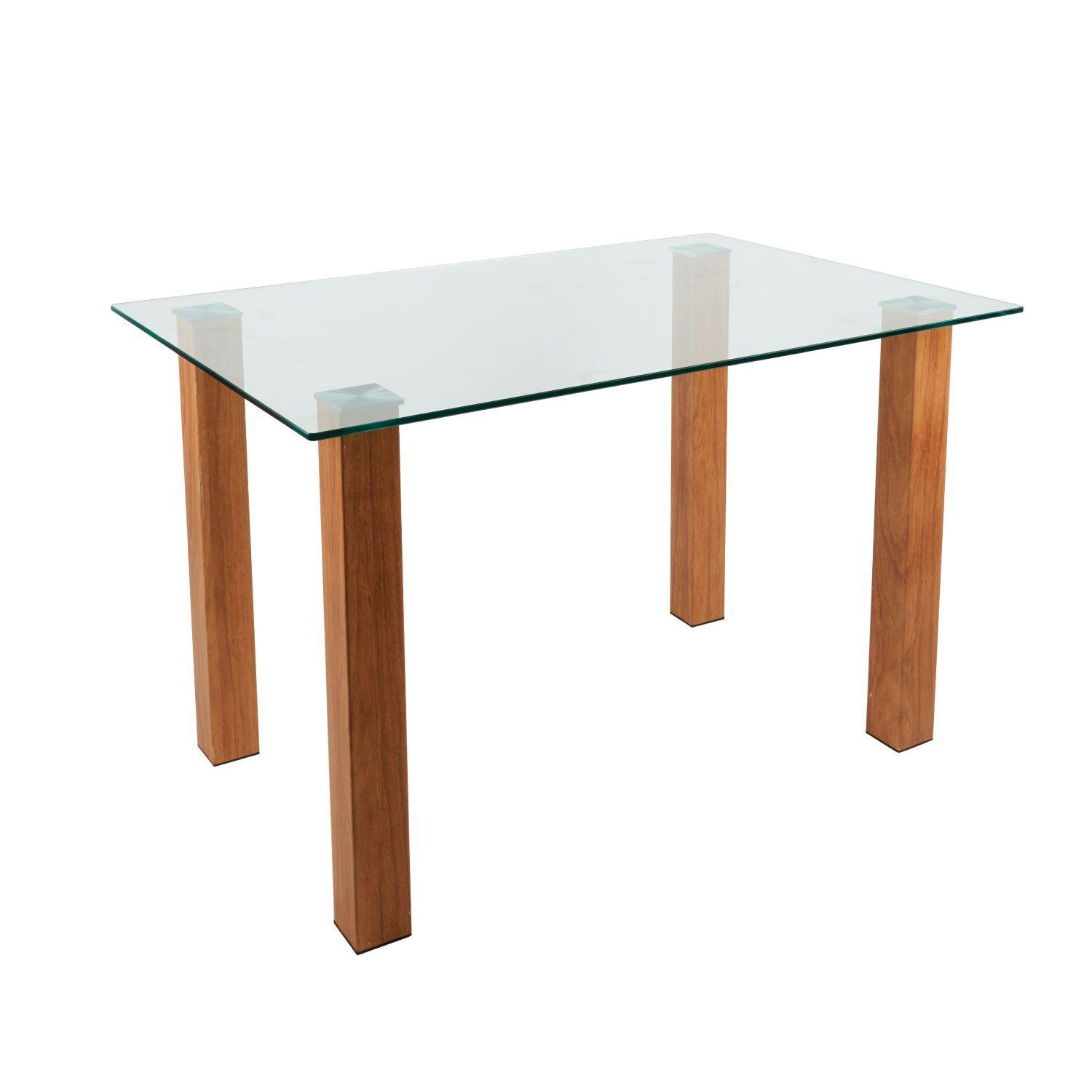 MESA TAVOLO RECTANGULAR 120X80 VIDRIO 4 PUESTOS-0