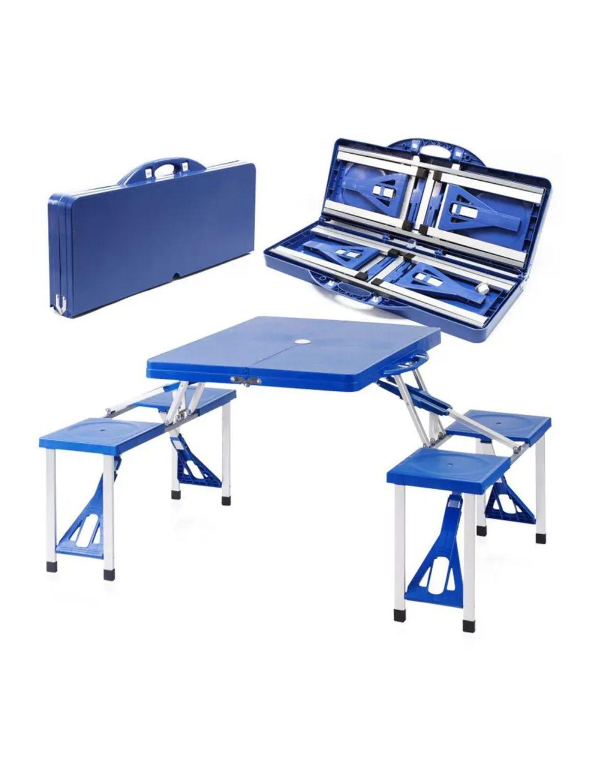 MESA PLEGABLE PARA CAMPING AZUL-3