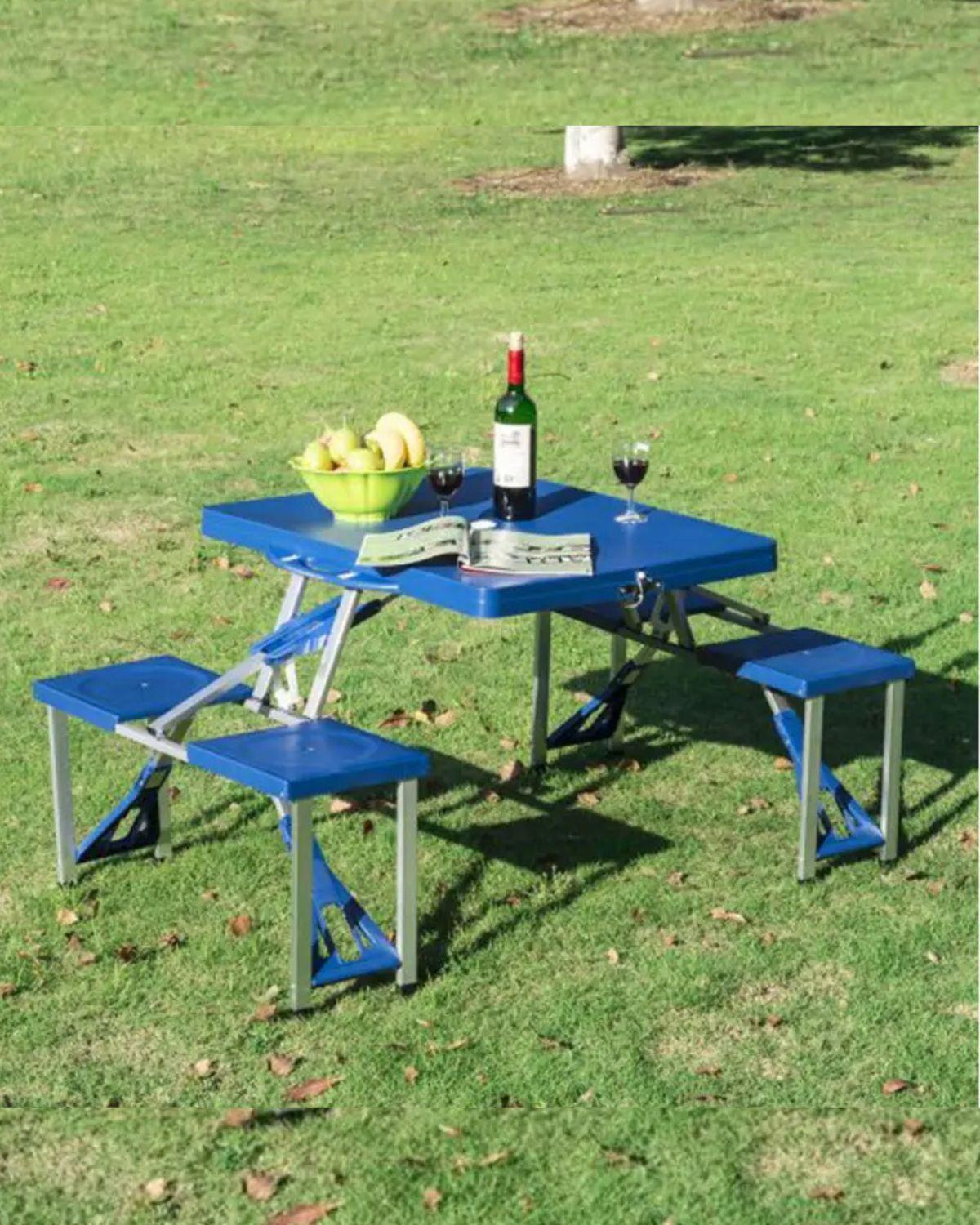 MESA PLEGABLE PARA CAMPING AZUL-4