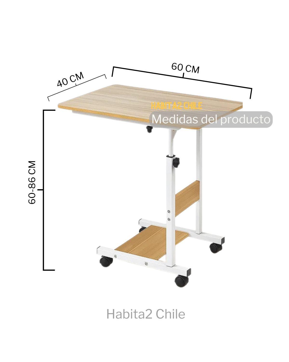 MESA CON RUEDAS PARA TRABAJAR ESCRITORIO 60 CM-2