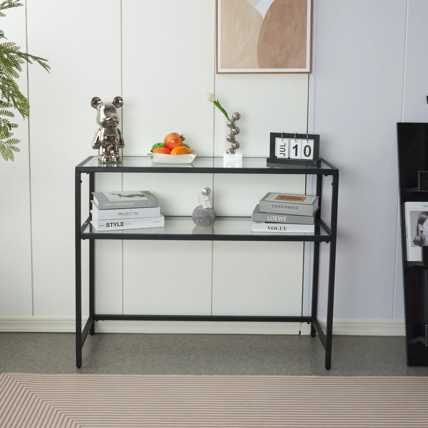 ARRIMO DE VIDRIO DOBLE REPISA FUNCIONAL 100CM-3