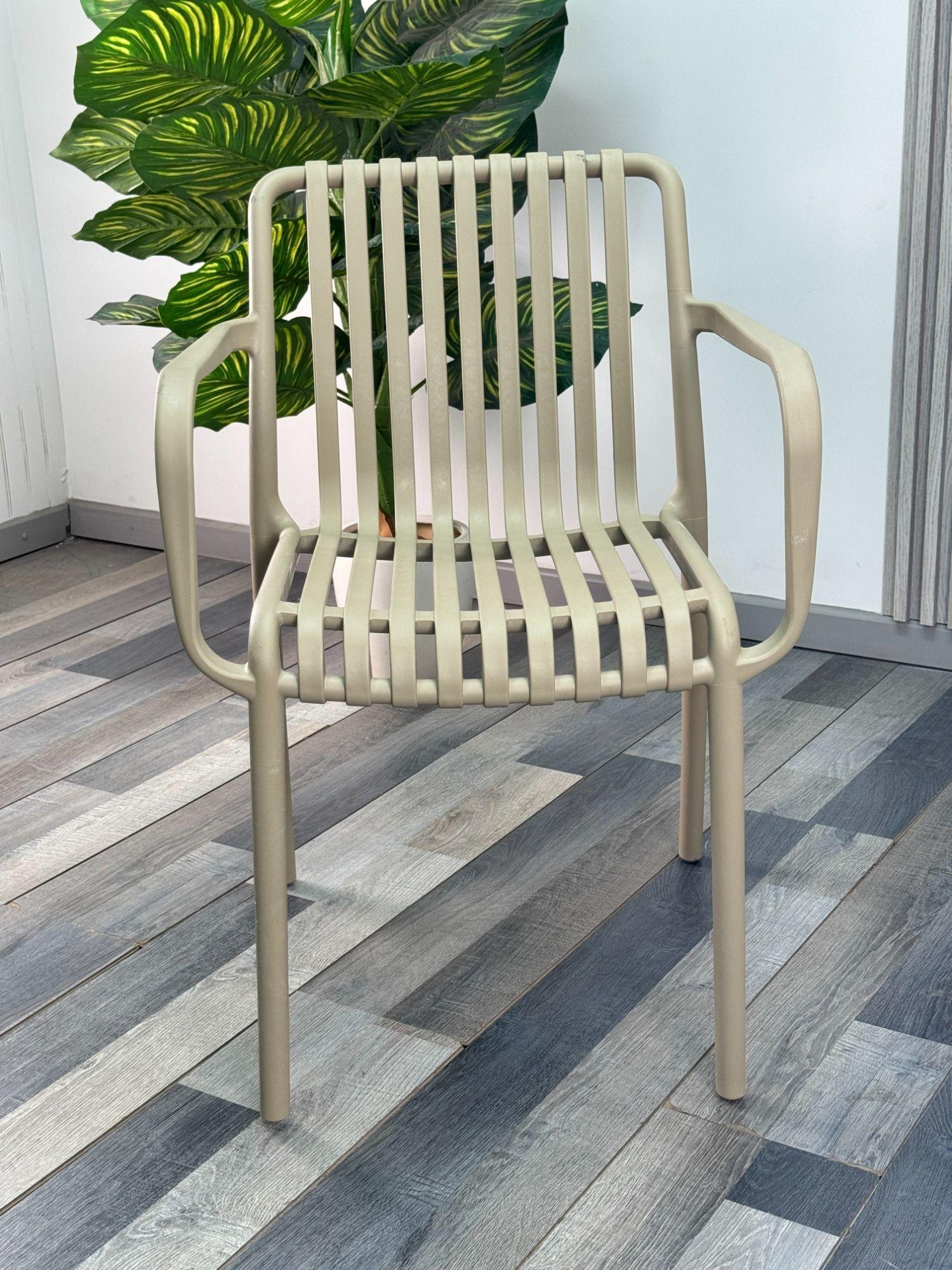 Set de Sillas para Terraza Apilables Habana con Apoyabrazos-1