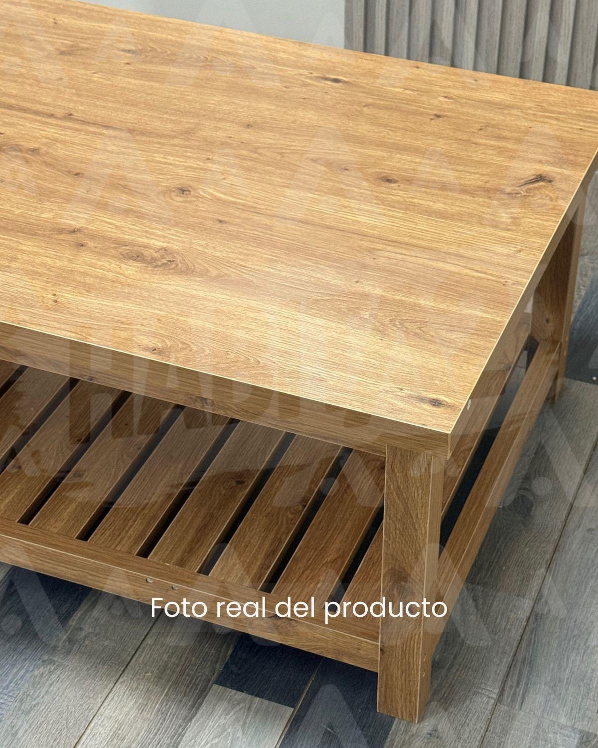 MESA DE CENTRO MODERNA JAPANDI CON REPISA 105X70 CM-2