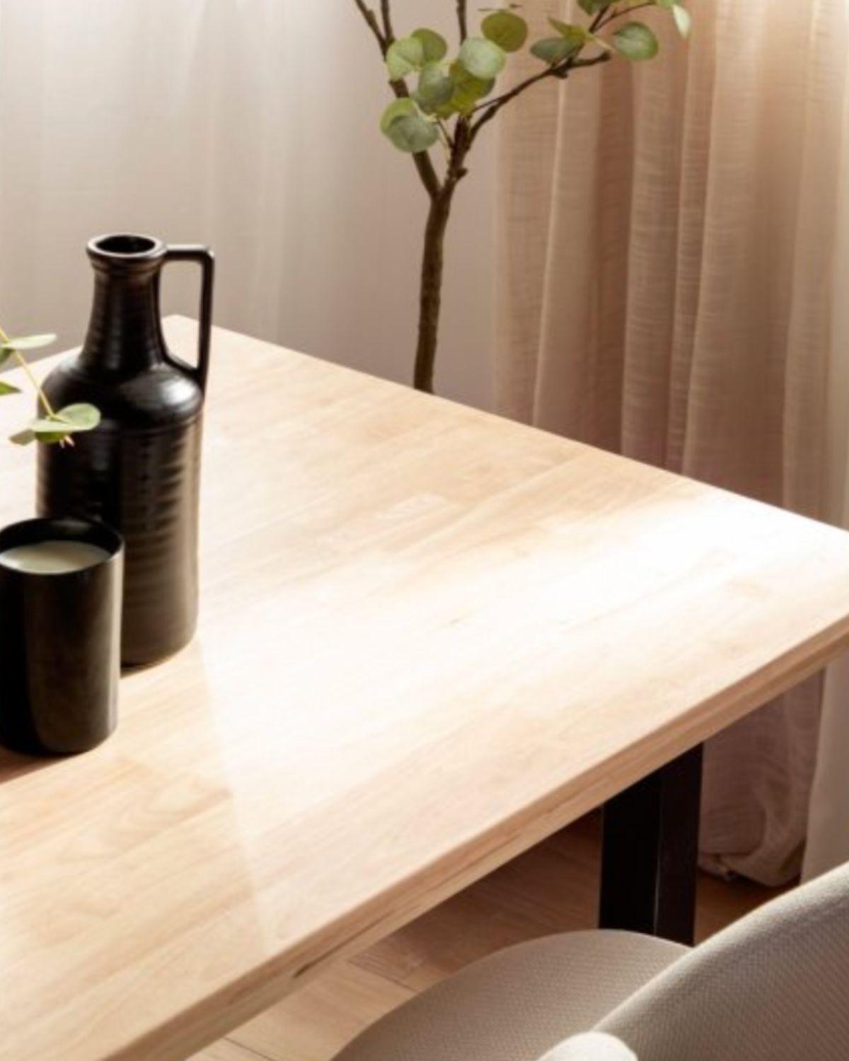 MESA PARA 6 PUESTOS COMEDOR INDUSTRIAL RECTANGULAR 140X90 -3