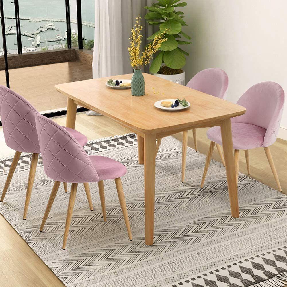 Pack X6 Sillas de Comedor Nordic Felpa-2