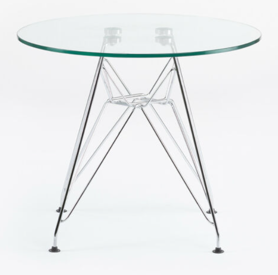 MESA REDONDA SILVER 80 CM BASE PLATEADA-0