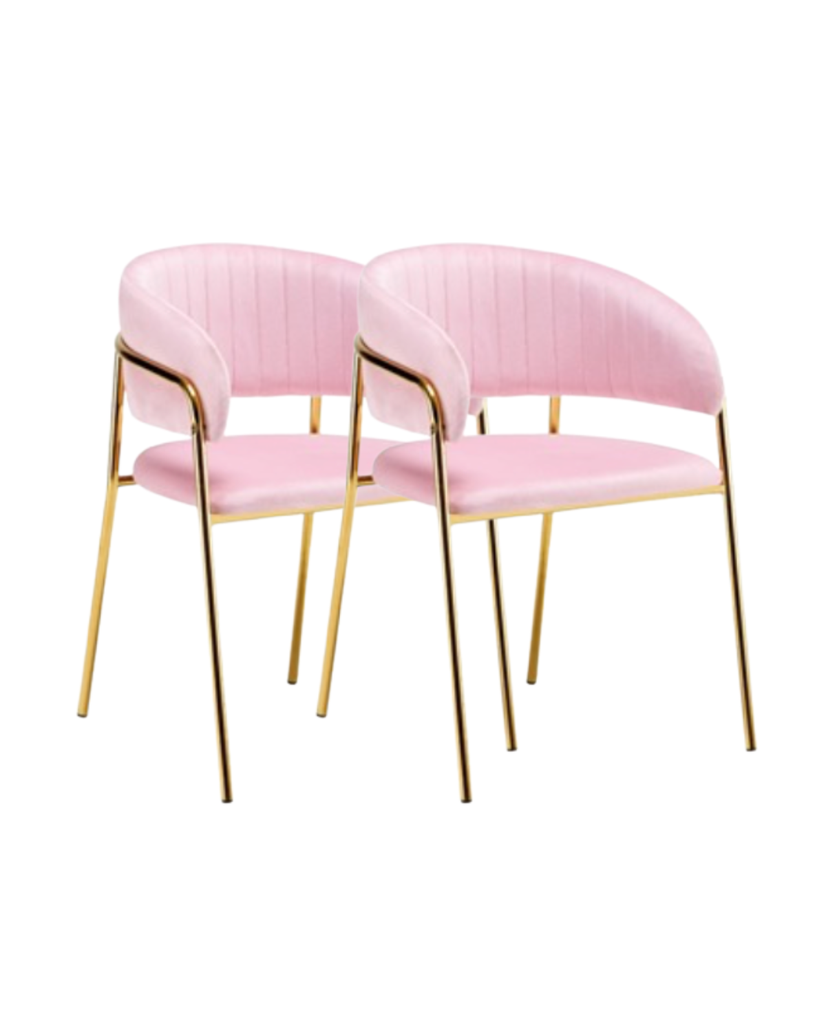 PACK 2 SITIALES O POLTRONAS GLAM DORADO TERCIOPELO -0