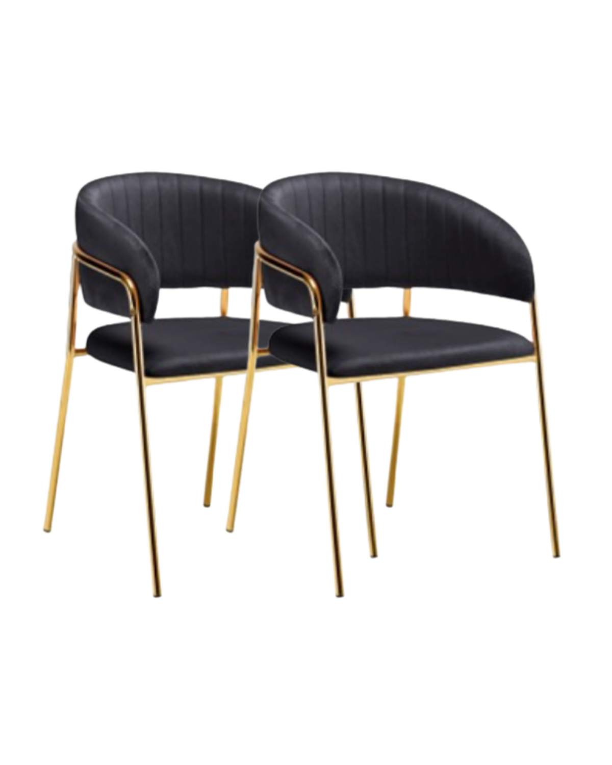 PACK 2 SITIALES O POLTRONAS GLAM DORADO TERCIOPELO -0