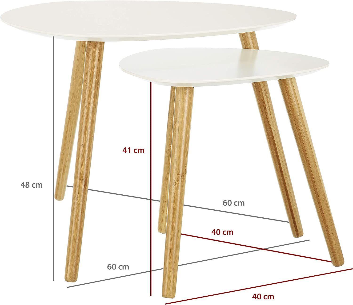 MESA DE CENTRO DOBLE ESTILO NORDICO BASE DE MADERA DE HAYA-2
