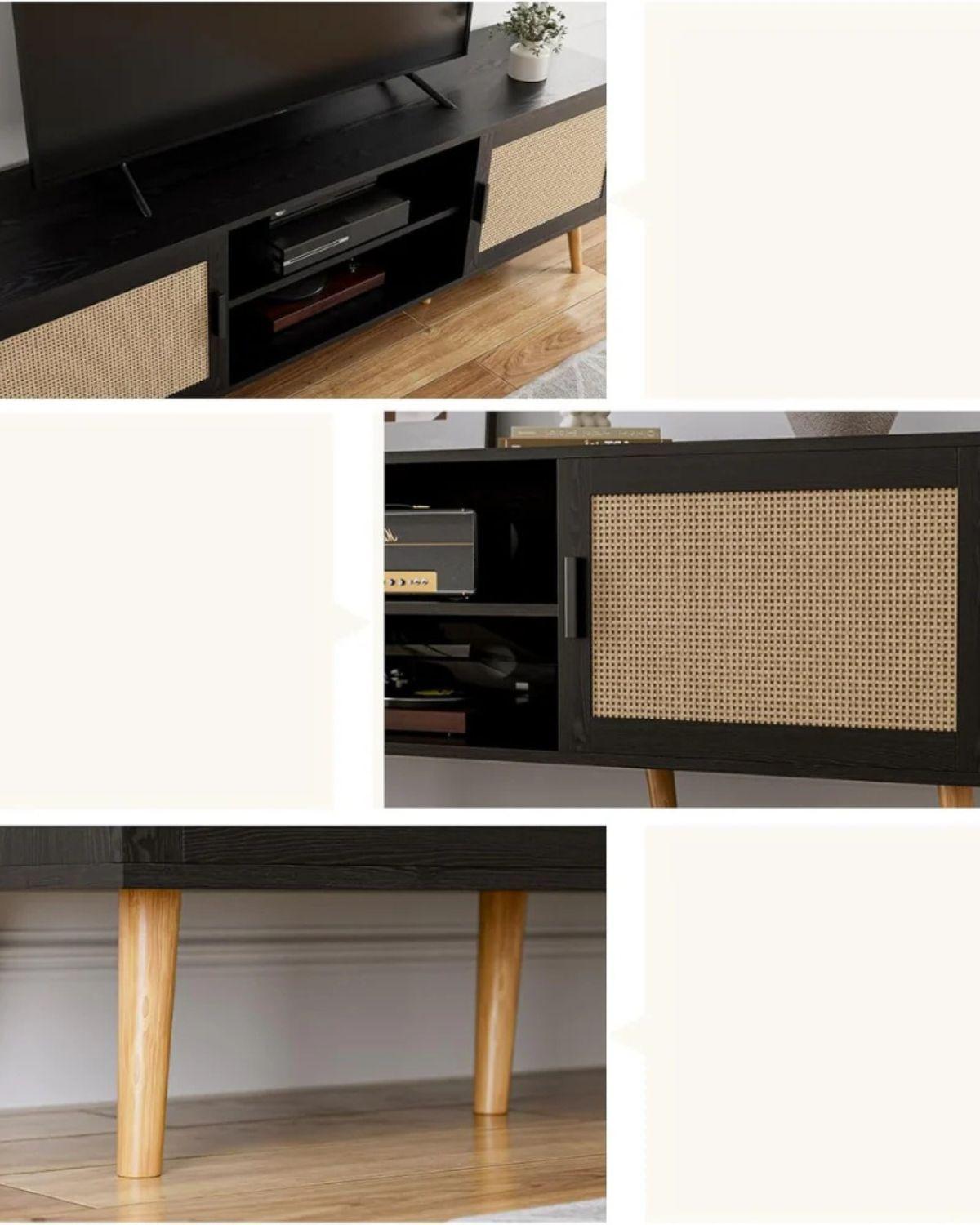RACK 140 CM BUENOS AIRES PUERTAS RATTAN-3