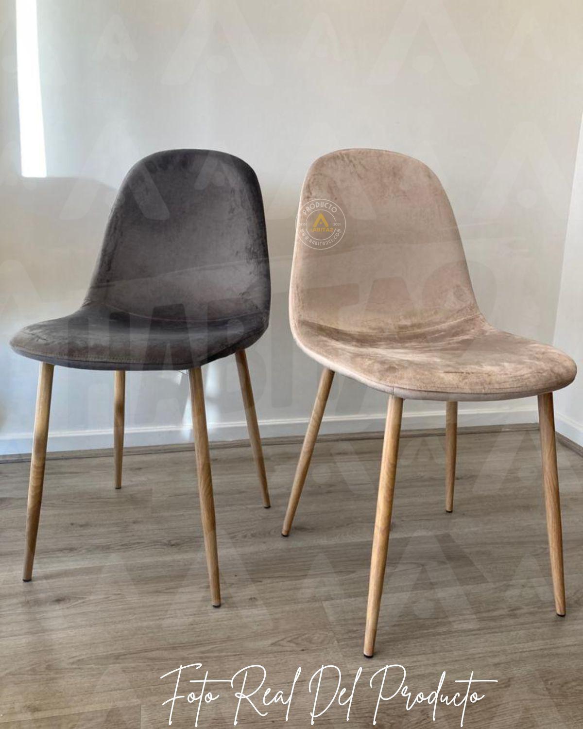 SILLA PARA COMEDOR TERCIOPELO METAL TRENDY TOP-2