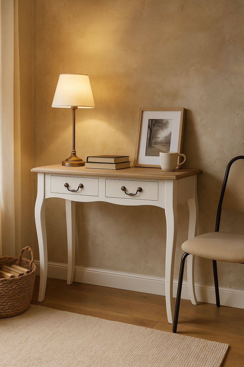ARRIMO VINTAGE CLASICO BLANCO PARA COMODA O LIVING - 78X87X34-1