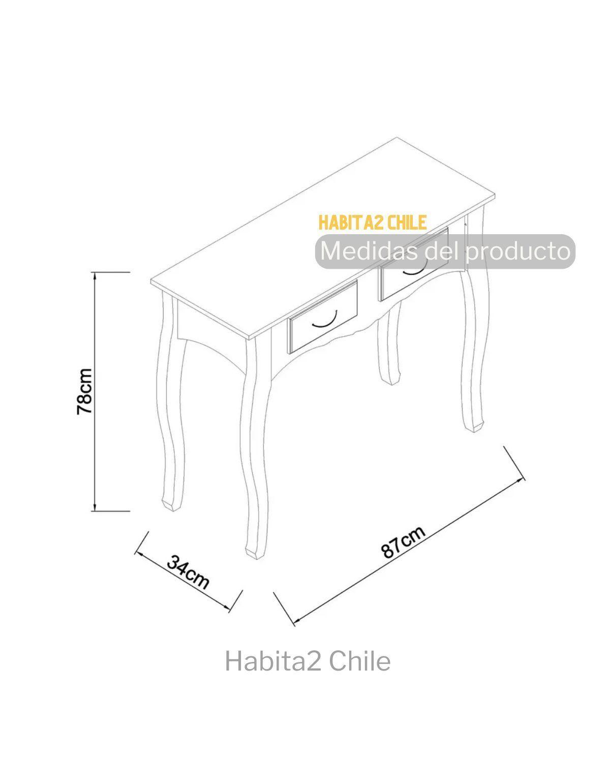 ARRIMO VINTAGE CLASICO BLANCO PARA COMODA O LIVING - 78X87X34-2