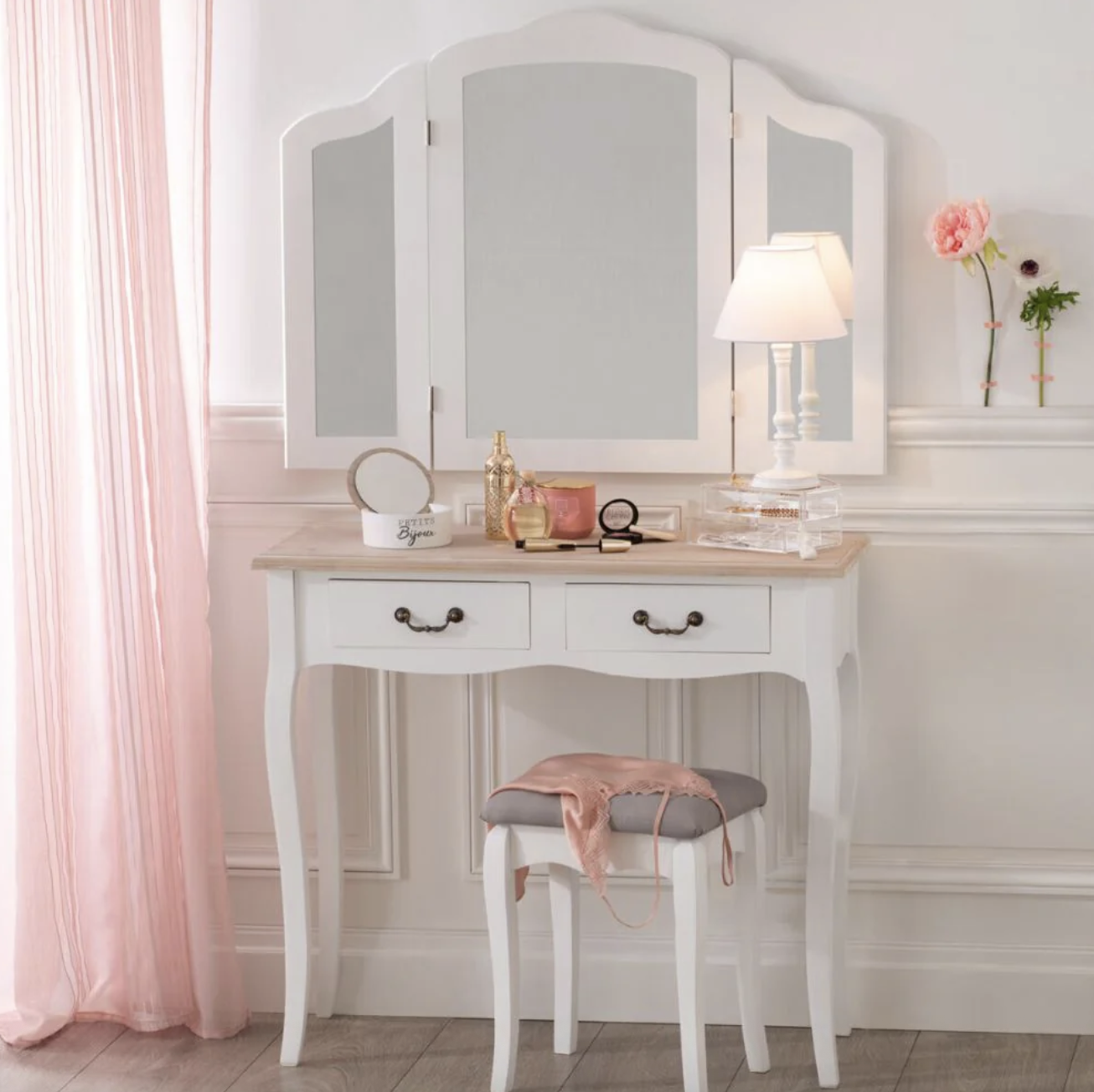 ARRIMO VINTAGE CLASICO BLANCO PARA COMODA O LIVING - 78X87X34-3