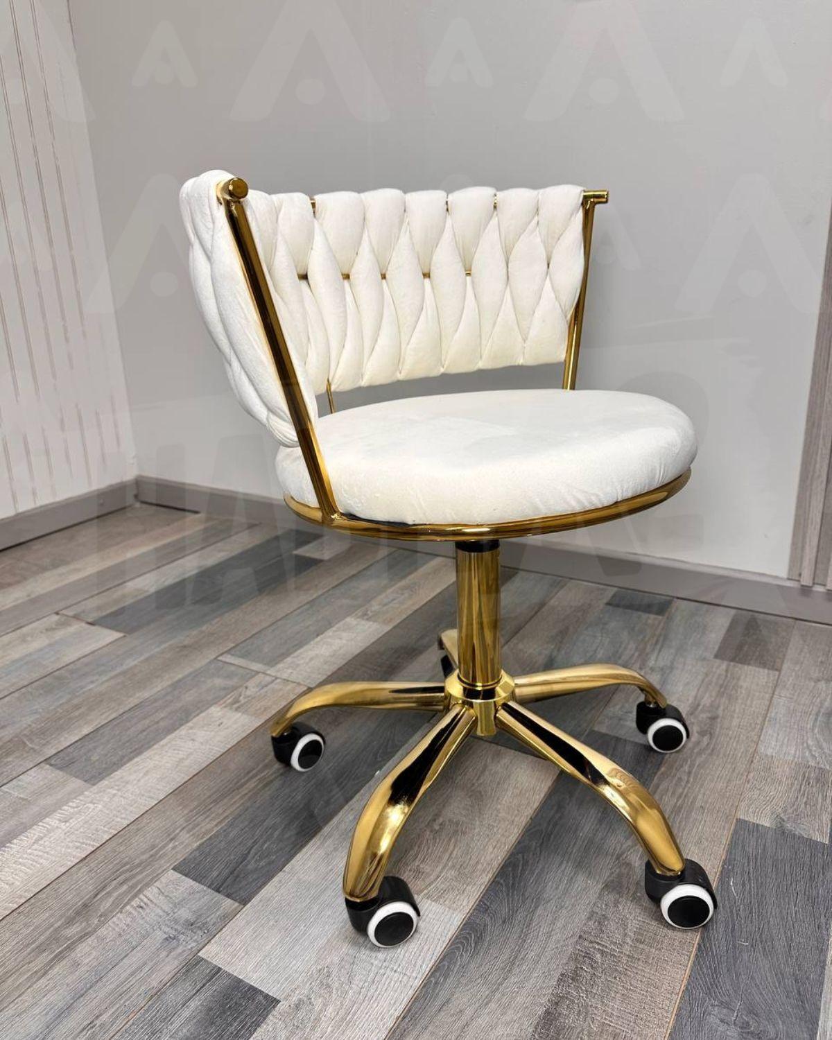 SILLA ESCRITORIO QUEEN LITE DORADA-2